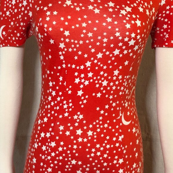 ASOS Red Stars and Moon Maxi Dress US 4 / S - Picture 4 of 9